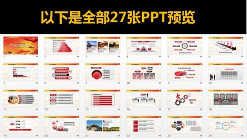 党政机关单位年终工作汇报ppt模板