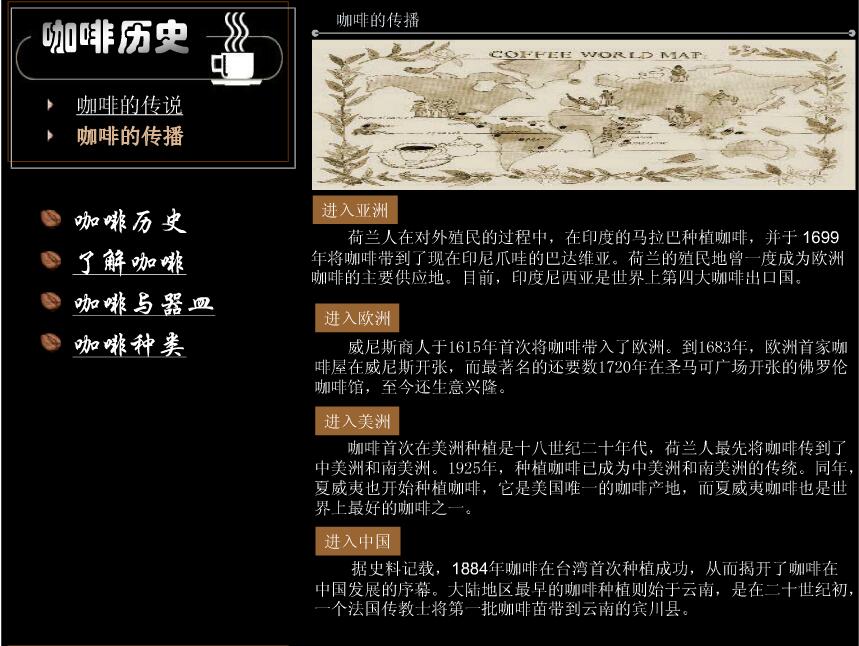 咖啡文案ppt模板精选